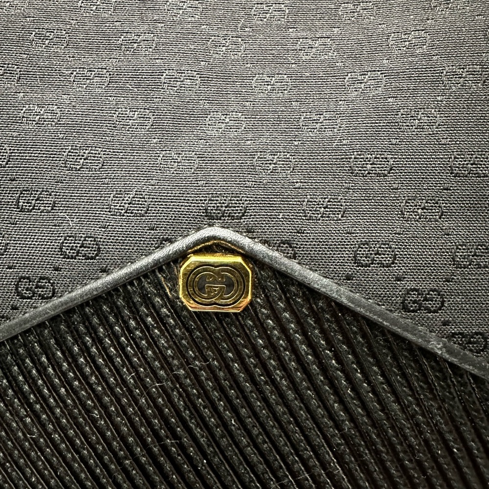 Vintage Gucci Navy GG Canvas Crescent Shoulder Bag - Picture 6 of 14